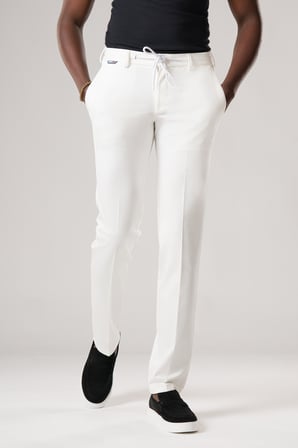 Slimfit Beli Lastikli ve İplikli Dokulu Likralı Yazlık Jogger Pantolon