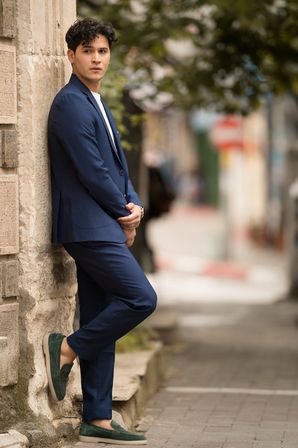 Slimfit Mono Yaka Yarım Astarlı 6 Drop Çift Yırtmaç Modal Takım Elbise
