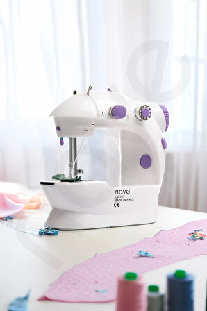 Nave CS-101 Mini Ev Tipi Dikiş Makinesi Fonksiyonel Ön Masa, İki Hız Kontrolü ve Pratik Özellikler