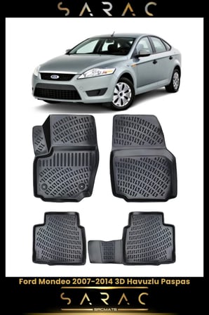 Ford Mondeo 2010 Model Araca Özel 3d Havuzlu Paspas