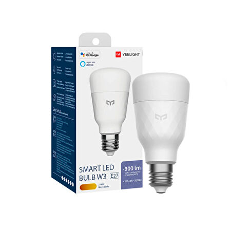 W3 Led Akıllı Ampul E27 (Ayarlanabilir Sarı) 