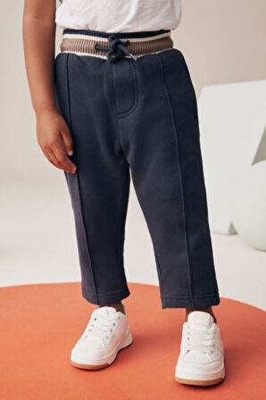 Next Baby Pamuklu Krem Hırka Kömür Grisi Jogger Pantolon Alt Üst Takım