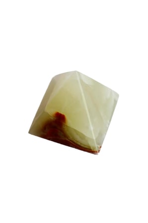 Doğal Oniks Taş Piramit 2 İnç (6x5 cm) | El Yapımı Dekoratif Enerji Taşı