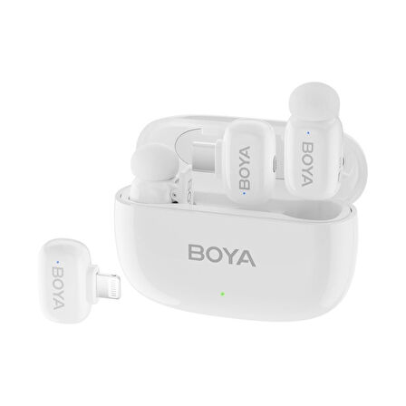 Boya Mini Wireless Yaka Mikrofonu - Beyaz