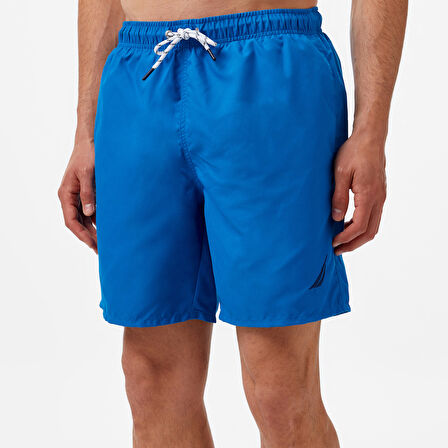 Nautica Erkek Mavi Regular Fit Deniz Şortu