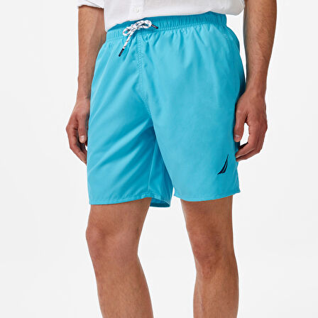 Nautica Erkek Mavi Regular Fit Deniz Şortu