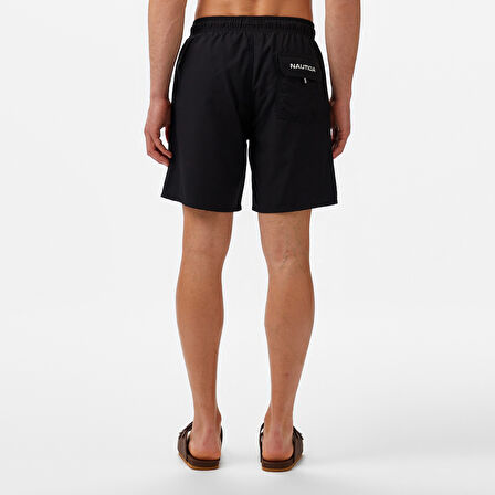 Nautica Erkek Siyah Regular Fit Deniz Şortu