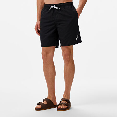 Nautica Erkek Siyah Regular Fit Deniz Şortu