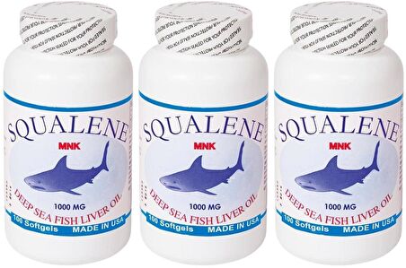 Mnk Köpek Balığı Karaciğer Yağı 3x100 Softgel Squalene 1000 Mg 