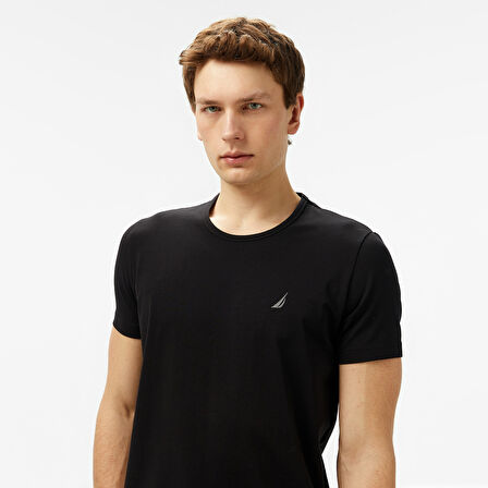 Nautica Erkek Siyah Regular Fit T-Shirt