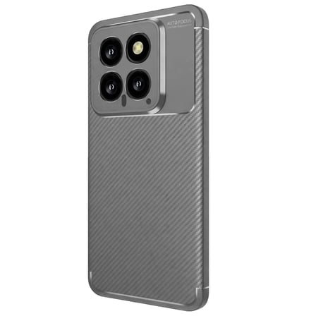 Xiaomi Mi 14T Kılıf Auto Focus Karbon Kapak - Gri