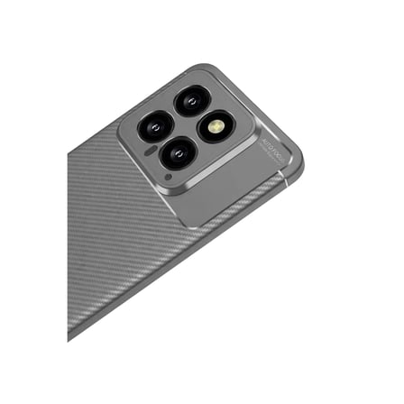 Xiaomi Mi 14T Kılıf Auto Focus Karbon Kapak - Gri