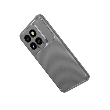 Xiaomi Mi 14T Kılıf Auto Focus Karbon Kapak - Gri