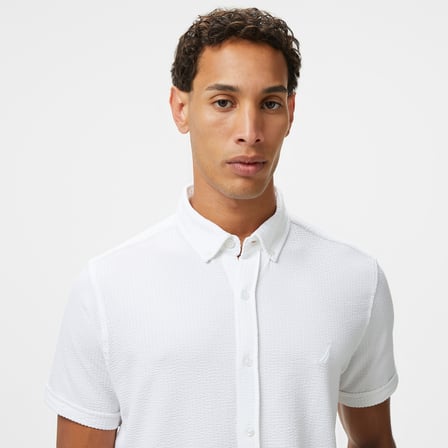 Nautica Erkek Beyaz Classic Fit Gömlek