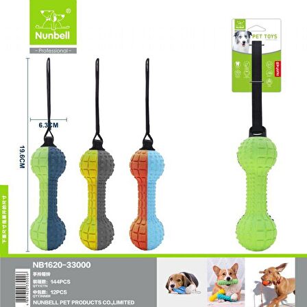 Nunbell Köpek Oyuncak Plastik Tutmalı Kemik 33 cm