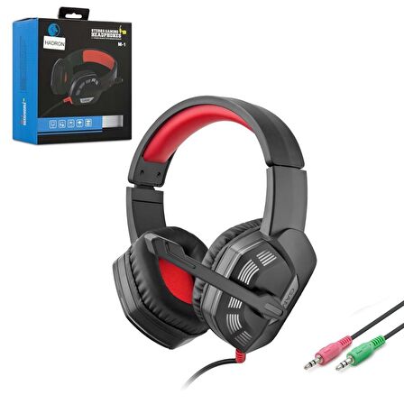 PC OYUN KULAKLIK KABLOLU 1.2MT 3.5MM MİKROFONLU HADRON M-1