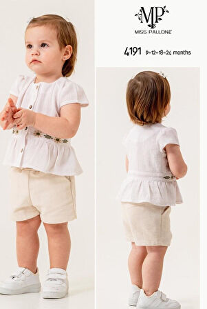 Babydoll 2li Takım Pallone Ekru