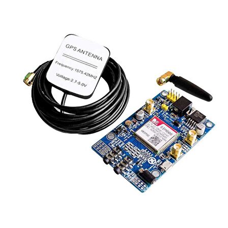 Robotistan SIM808 GSM/GPRS/GPS Geliştirme Kartı (Arduino ve Raspberry Pi Uyumlu)