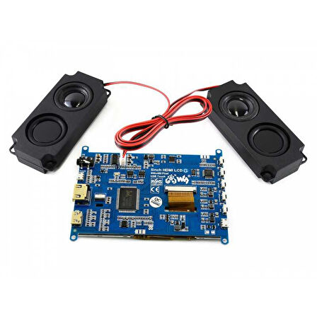 WaveShare 5 Inch HDMI Rezistif Dokunmatik LCD (Çoklu Sistem) - 800x480 (G)
