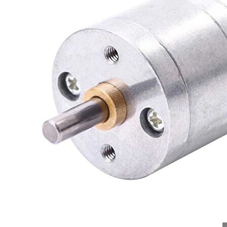 Robotistan 12V 25mm 60 RPM Redüktörlü DC Motor