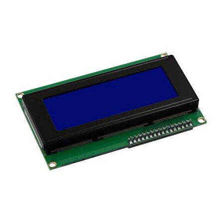 Robotistan 20x4 LCD Ekran - I2C Lehimli  Mavi Display