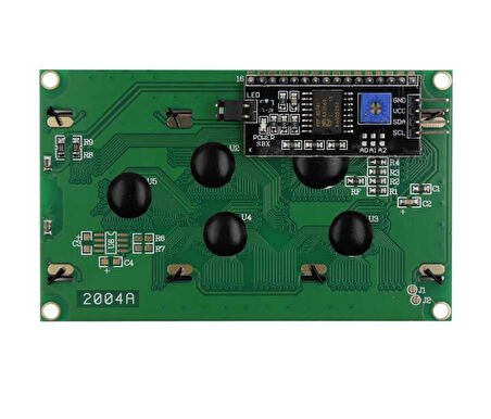 Robotistan 20x4 LCD Ekran - I2C Lehimli  Mavi Display