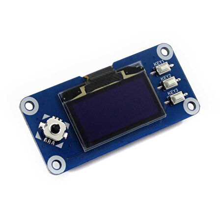 WaveShare 1.3 inch OLED Ekran HAT (Raspberry Pi için) - 128x64