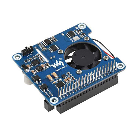 Raspberry Pi 3B+, 4B ve 802.3af-at network uyumlu Ethernet üzerinden güç HAT (C)