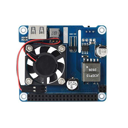 Raspberry Pi 3B+, 4B ve 802.3af-at network uyumlu Ethernet üzerinden güç HAT (C)