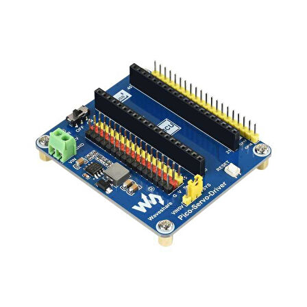 Raspberry Pi Pico Servo Motor Sürücü - (16-ch Outputs - 16-bir Resolution)