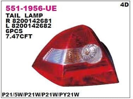 MEGANE II 2003 ARKA STOP LAMBASI SOL DUYSUZ DEPO