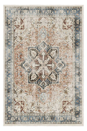 Doğal Işıkla Parlayan Desenler Klasik Dokunuşlu Modern Kaymaz Taban Halı