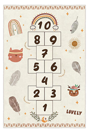 Minik Ayaklara Büyük Hayaller: Çocuk Odasına Neşe Katın Renkli Kaymaz Yıkanabilir Eğitici Halı