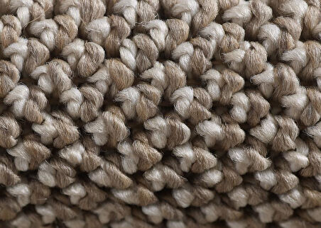 Yumuşak Bukleli Sisal Jüt Salon Oturma Odası Kahverengi Renkli Halı