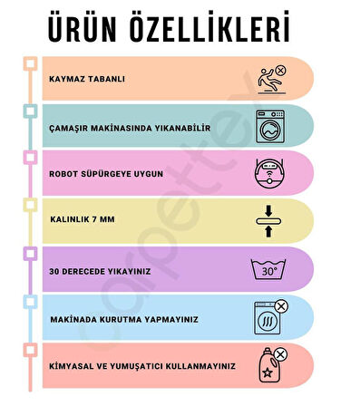 Modern Kesme Yolluk Oda - Salon - Mutfak Dijital Baskı Kaymaz Taban Yıkanabilir Gri Renkli Sonsuz Desen Halı