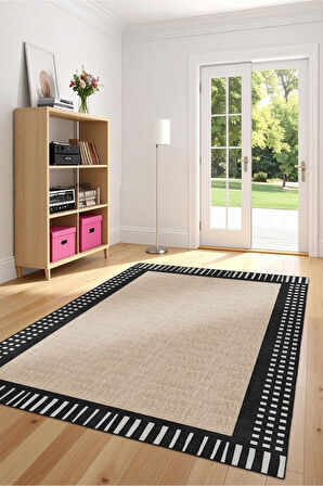 Her Adımda Denge Kaymaz Taban Yıkanabilir Modern Dekoratif Halı