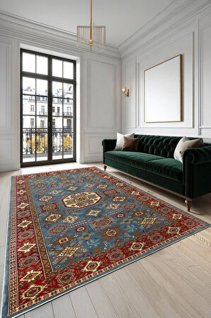 Her Adımda Bir Desen Geleneksel Dokunuşlu Modern Kaymaz Taban Halı