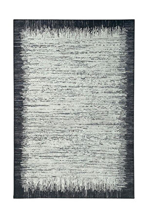 Zebra Çizgi Desenli Modern Abstrak Tasarımlı Halı Kaymaz Taban Makinede Yıkanabilir Siyah Beyaz Renkli Kaymaz Taban Halı