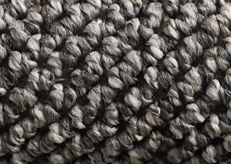 Yumuşak Bukleli Sisal Jüt Salon Oturma Odası Gri Renkli Yuvarlak Halı