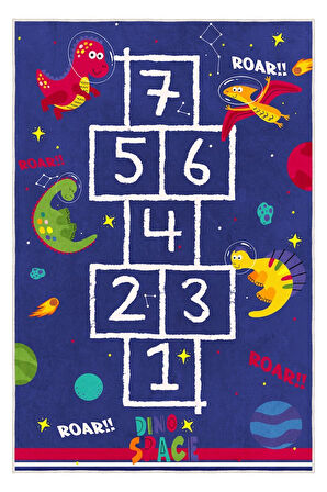 Minik Adımlarla Galaksiye: Eğlenceli ve Öğretici Kaymaz Taban Halı