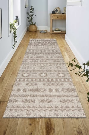 Modern Tasarımlı Jüt Dokuma Loop Sisal Kahve Renk Halı
