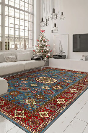 Her Adımda Bir Desen Geleneksel Dokunuşlu Modern Kaymaz Taban Halı