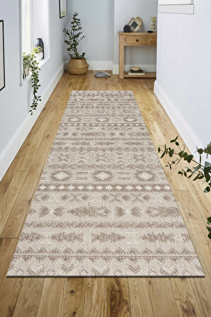 Modern Tasarımlı Jüt Dokuma Loop Sisal Kahve Renk Halı