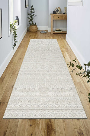 Modern Tasarımlı Jüt Dokuma Loop Sisal Krem Renk Halı