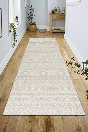 Modern Tasarımlı Jüt Dokuma Loop Sisal Bej Renk Halı