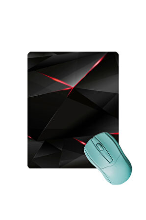 Siyah Kaydırmaz Gaming Oyuncu Masaüstü Dikişsiz Mouse Pad/Ped (Mouse Altlığı) 17x21cm