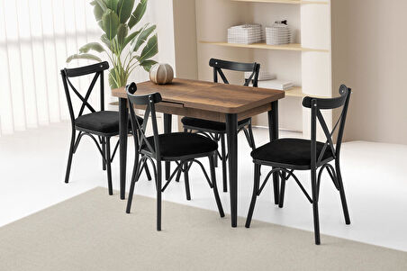 Milano Bahar MDF Mutfak Masa Sandalye Takımı 60x100