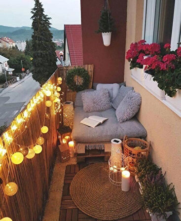 60 Cm X 5 Metre Kamış Hasır Balkon Çiti Dekorasyon 