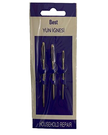 Best Yün İğnesi 3 Adetli Set