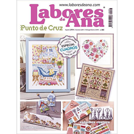 Revista punto de cruz Las Labores de Ana Nakış Elişi Hobi Dergisi No 283